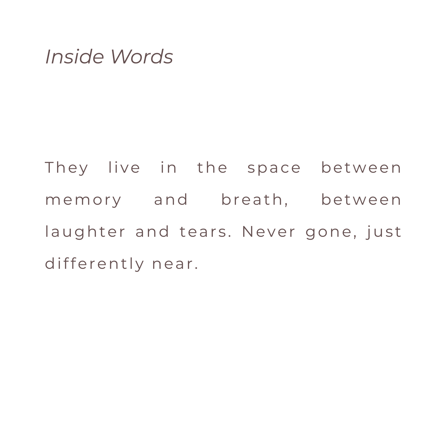 Love Doesn’t End