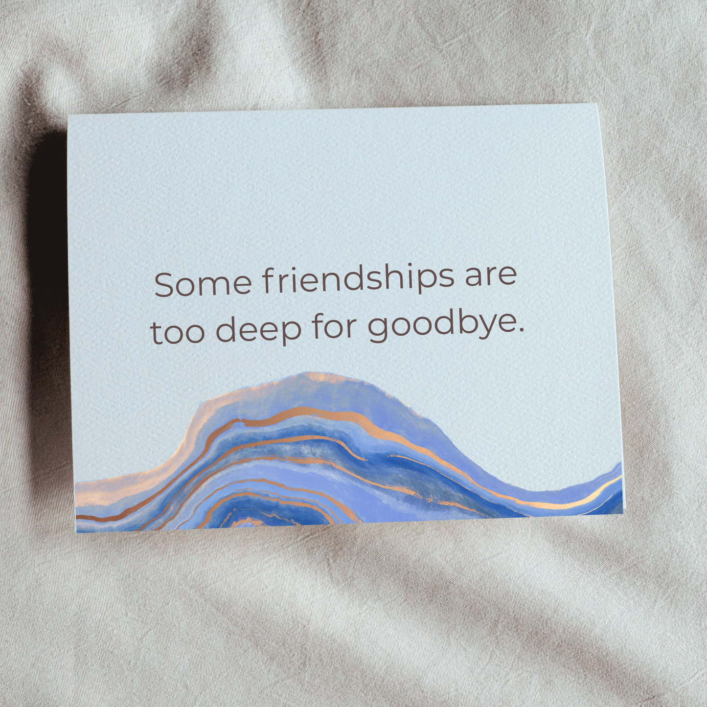 Friendship too Deep