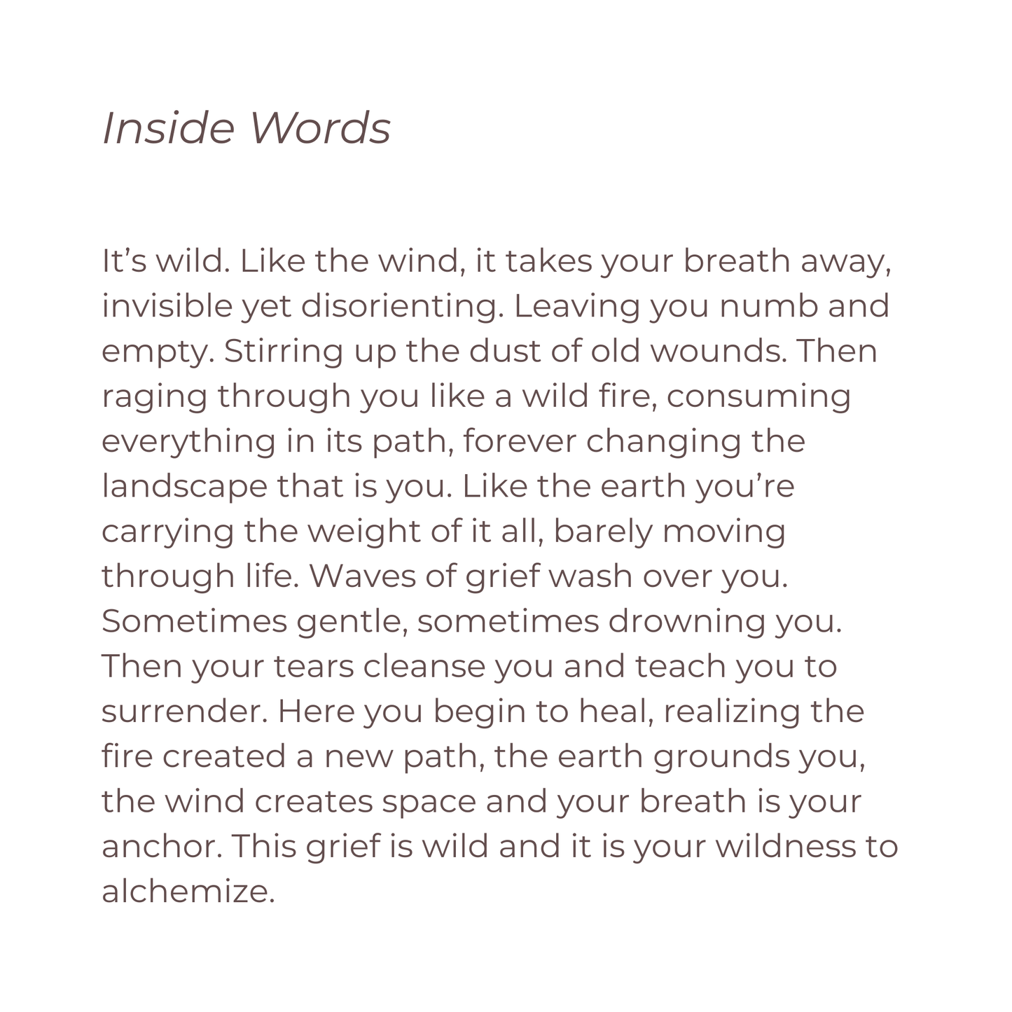 Wild Grief