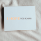 Hope You Know