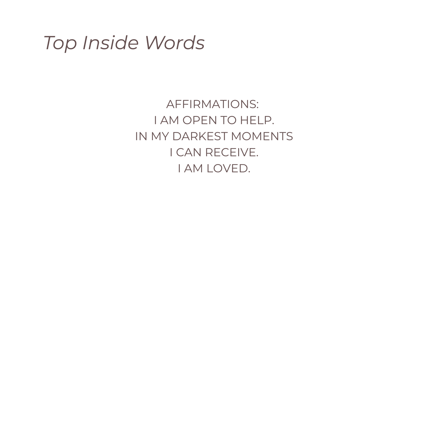 Unspoken Aftermath
