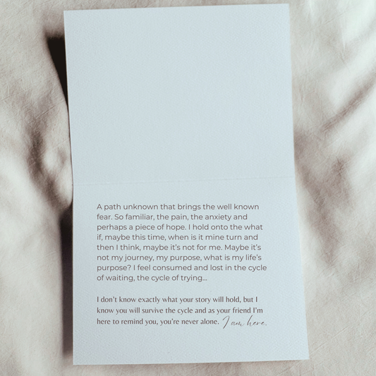 Never Alone in the Cycle